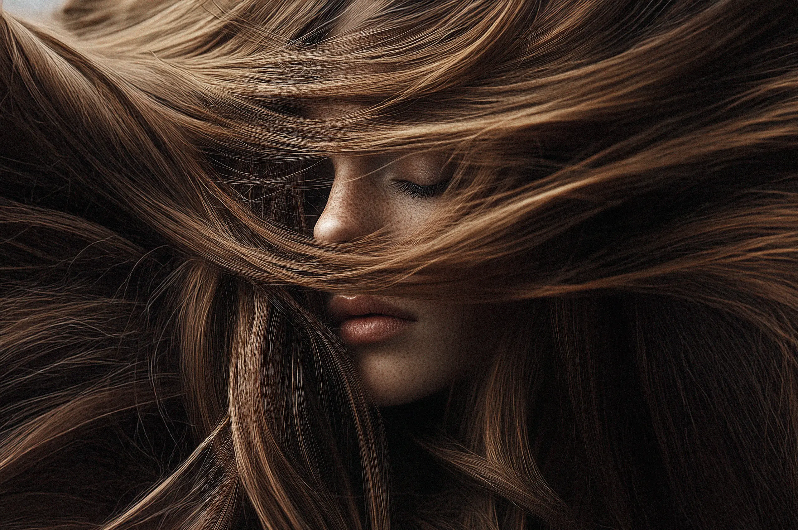 Cannes Image by notthoff La Biosthétique Friseur C Frau kreativ von Haaren verdeckt